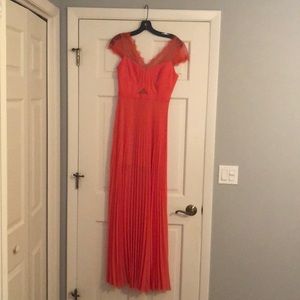 BCBG Orange Ball Gown